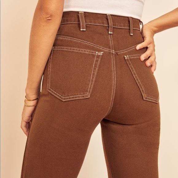 NWOT - Reformation Cowboy High Rise Straight Jeans - Picture 2 of 4